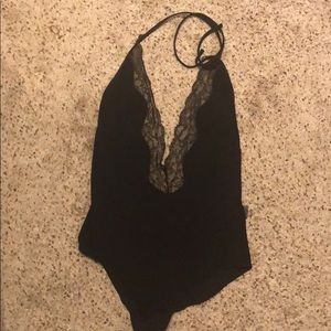 Black cheeky One Piece